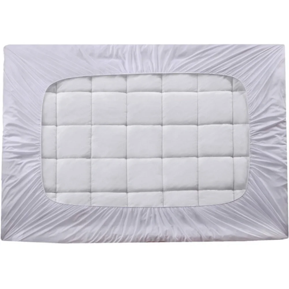 Bamboo Mattress Pad-Overfilled Extra Plush Topper